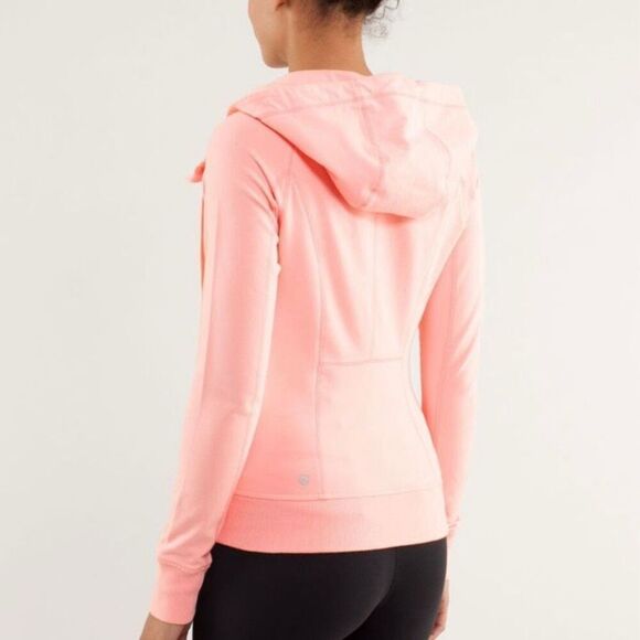 Lululemon Rejuvenate Hoodie size 8 Bleached Coral has a spot - Picture 2 of 11